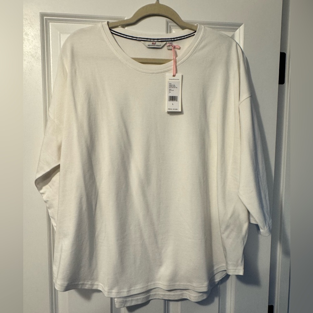 Vineyard Vines White Long Sleeve Tee